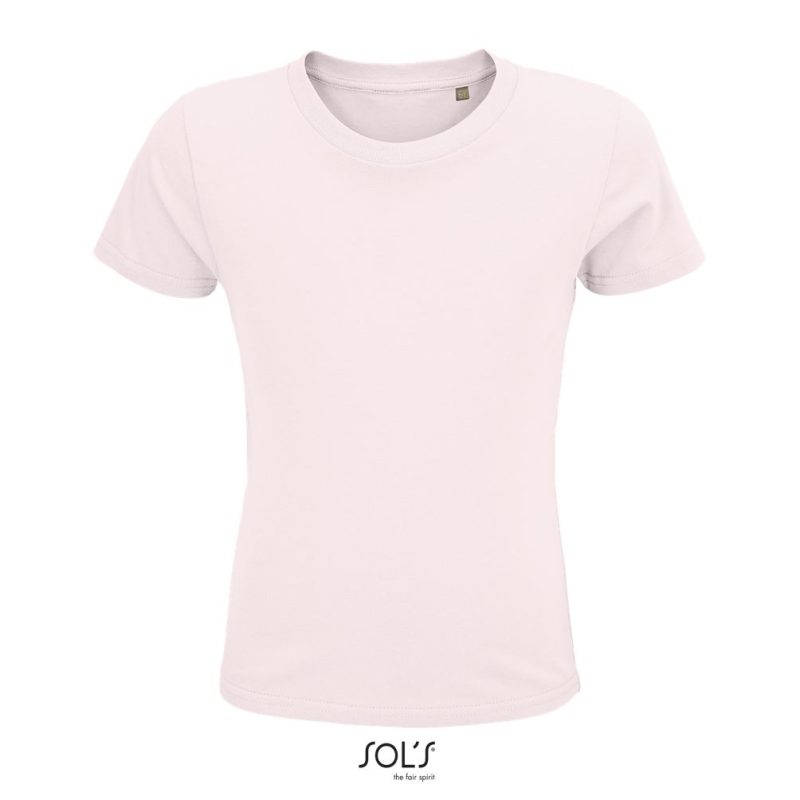 Camiseta Ajustada De Cuello Redondo Para Niño Crusader Kids Sols - Rosa Palido - Sols