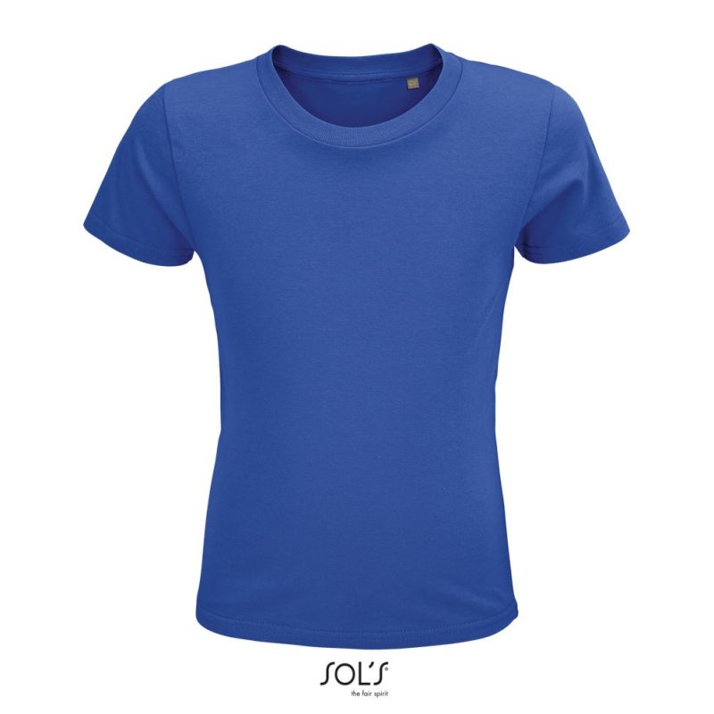 Camiseta Ajustada De Cuello Redondo Para Niño Crusader Kids Sols - Azul Royal - Sols