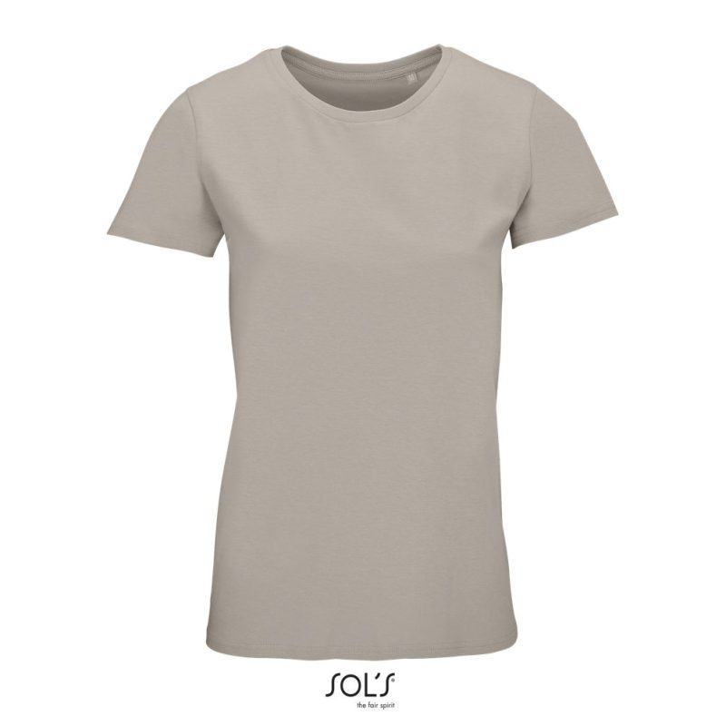 Camiseta Mujer Ajustada De Punto Liso Y Cuello Redondo Crusader Women Sols - Cuerda - Sols
