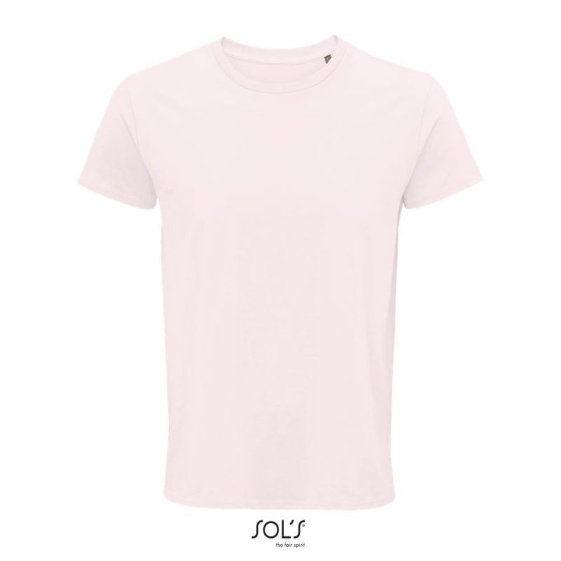 Camiseta Hombre Ajustada De Punto Liso Y Cuello Redondo Crusader Men Sols - Rosa Palido - Sols