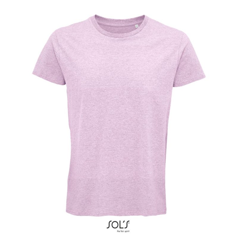 Camiseta Hombre Ajustada De Punto Liso Y Cuello Redondo Crusader Men Sols - Rosa Jaspeado - Sols