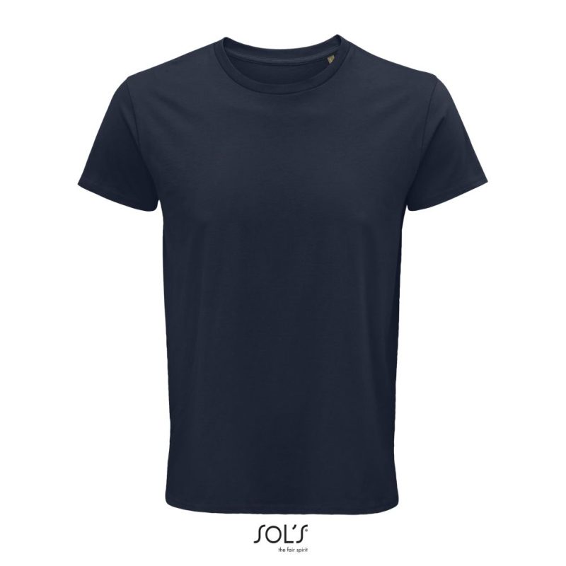 Camiseta Hombre Ajustada De Punto Liso Y Cuello Redondo Crusader Men Sols - French Marino - Sols