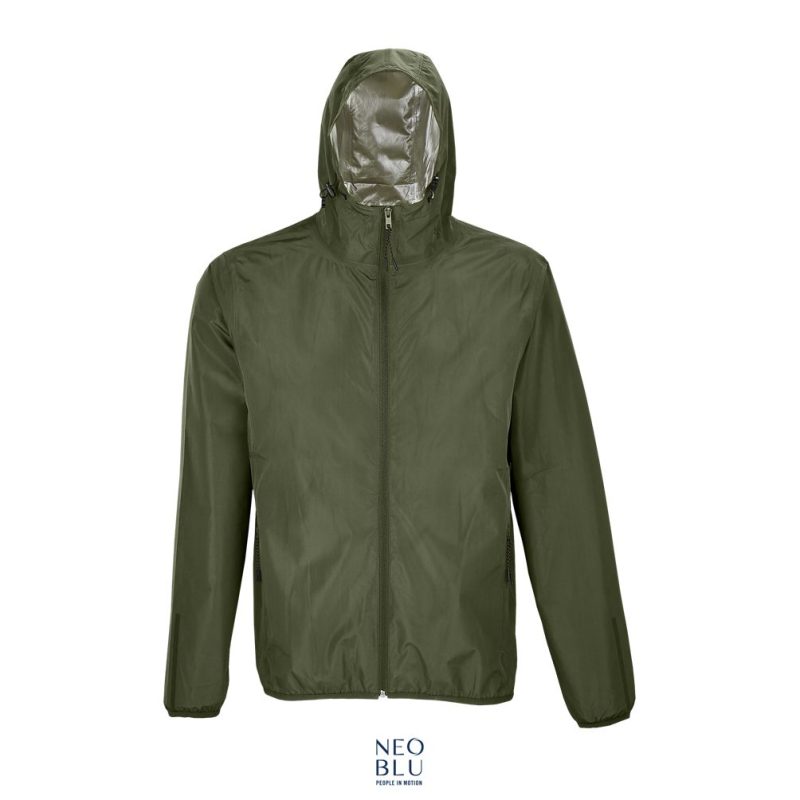 Cortavientos Impermeable Unisex Neoblu Andrea Sols - Kaki Oscuro - Sols