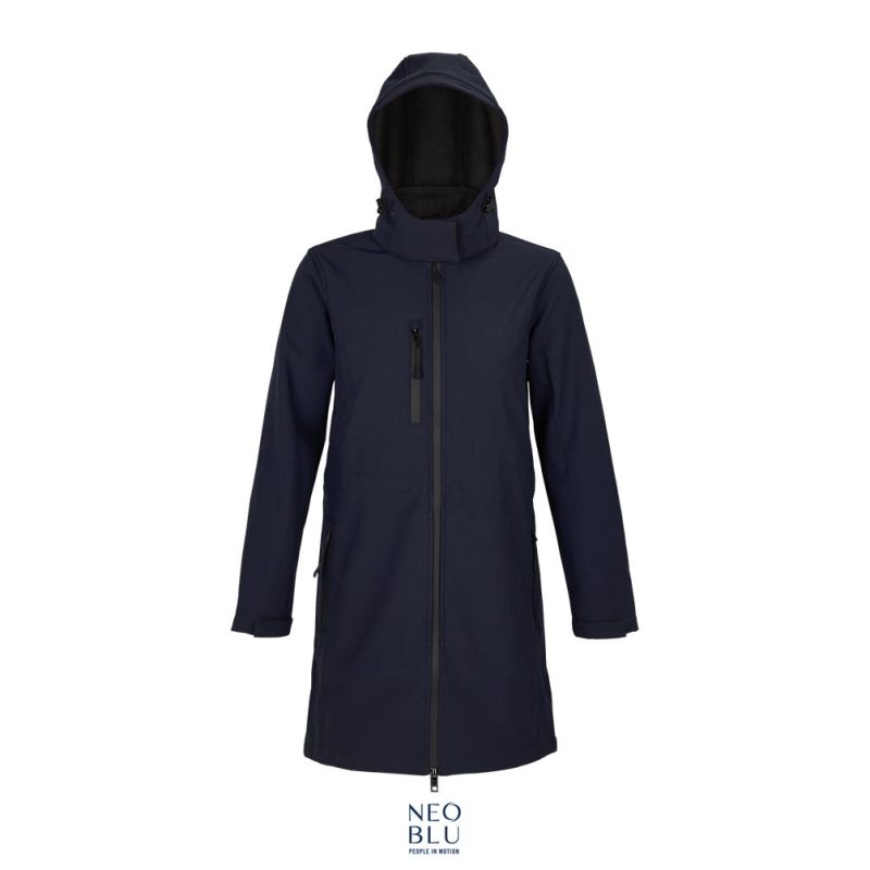 Chaqueta Larga Softshell Para Mujer Neoblu Achille Women Sols - Noche - Sols