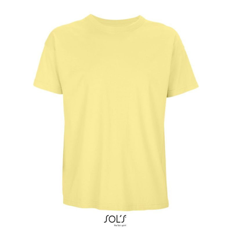 Camiseta De Hombre Oversize Boxy Men Sols - Amarillo Claro - Sols