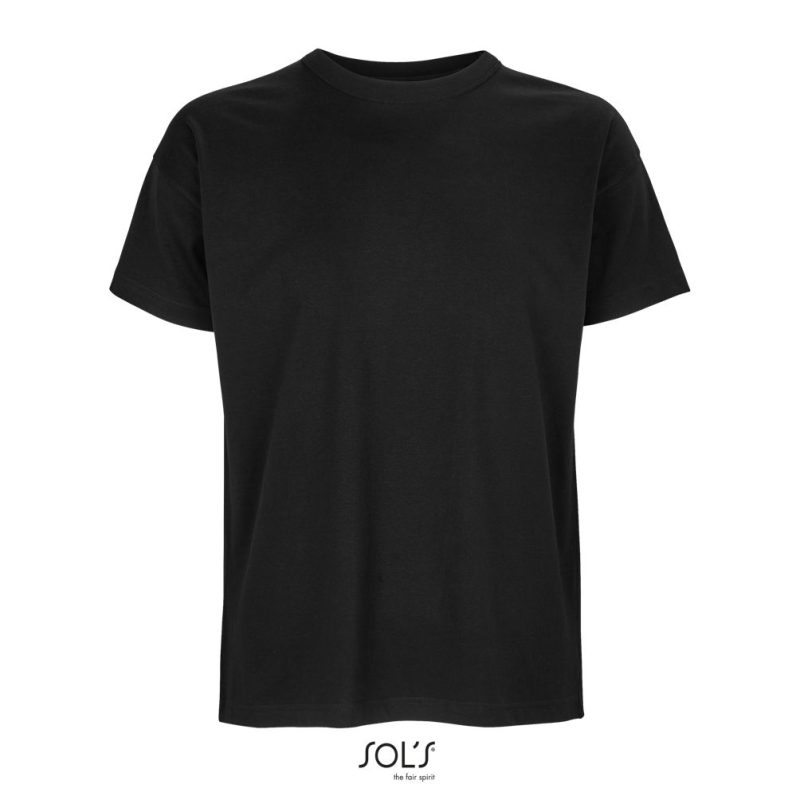 Camiseta De Hombre Oversize Boxy Men Sols - Negro Profundo - Sols