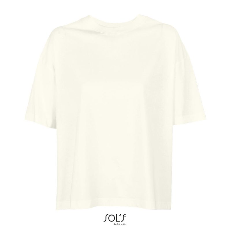 Camiseta Oversize De Mujer Boxy Women Sols - Blanco Crema - Sols