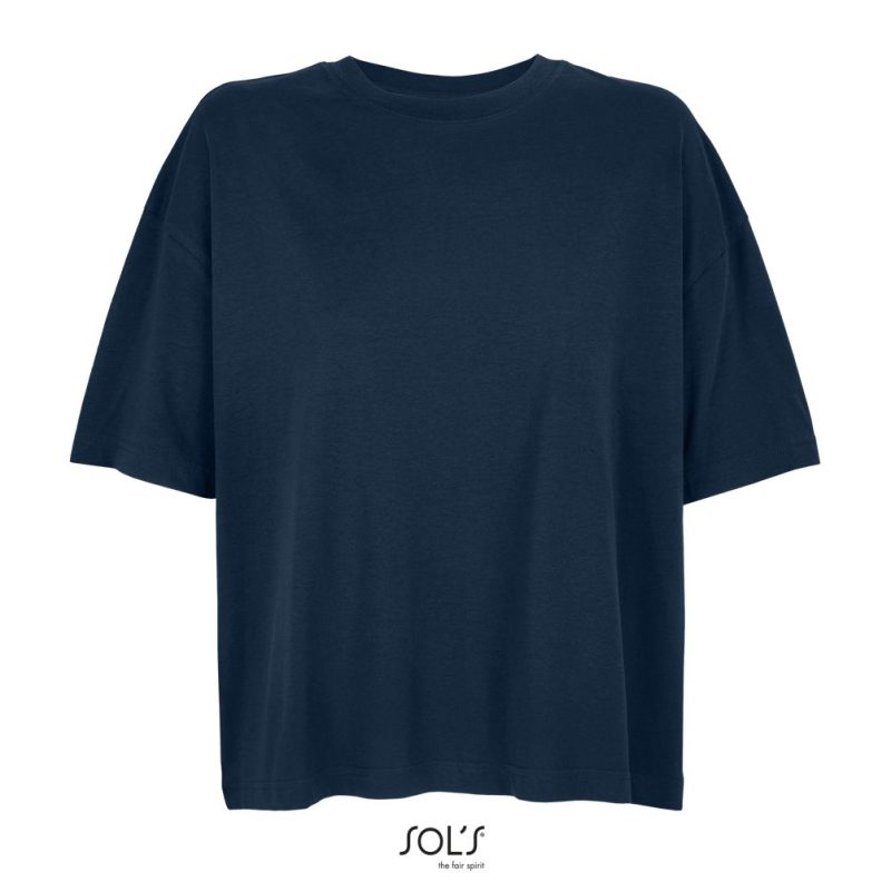 Camiseta Oversize De Mujer Boxy Women Sols - French Marino - Sols