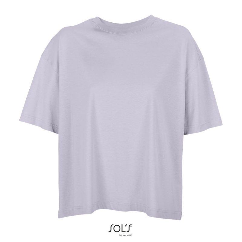 Camiseta Oversize De Mujer Boxy Women Sols - Lila - Sols