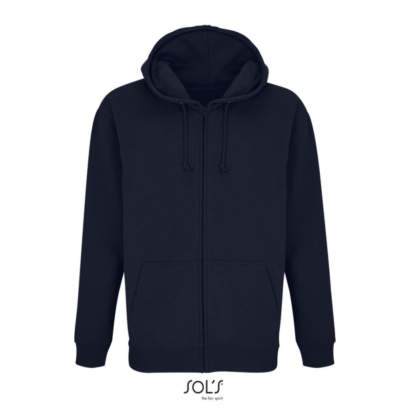 Sudadera Unisex Con Cremallera Y Capucha Carter Sols - French Marino - Sols