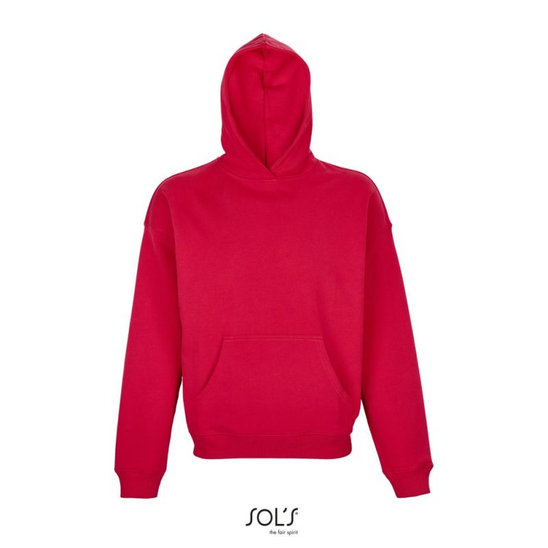 Sudadera Unisex Oversize Connor Sols - Rojo Vivo - Sols