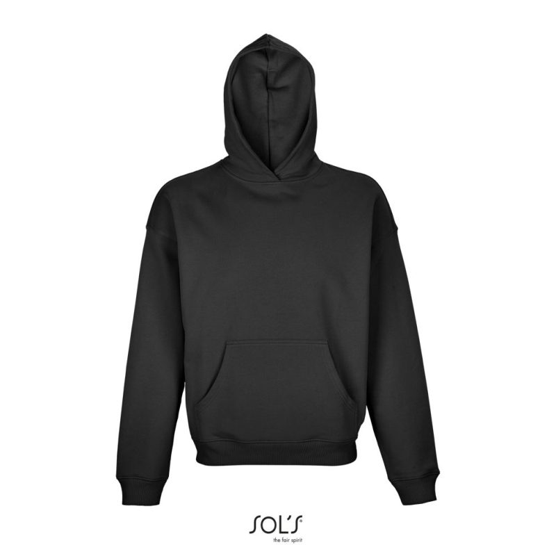 Sudadera Unisex Oversize Connor Sols - Negro - Sols