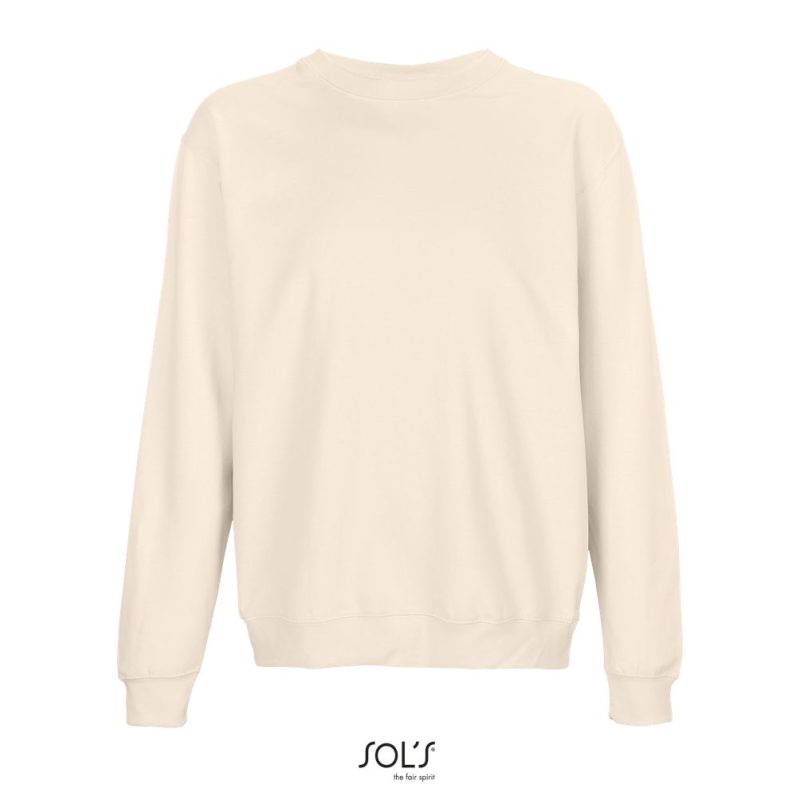 Sudadera Unisex Cuello Redondo Columbia Sols - Rosa Crema - Sols