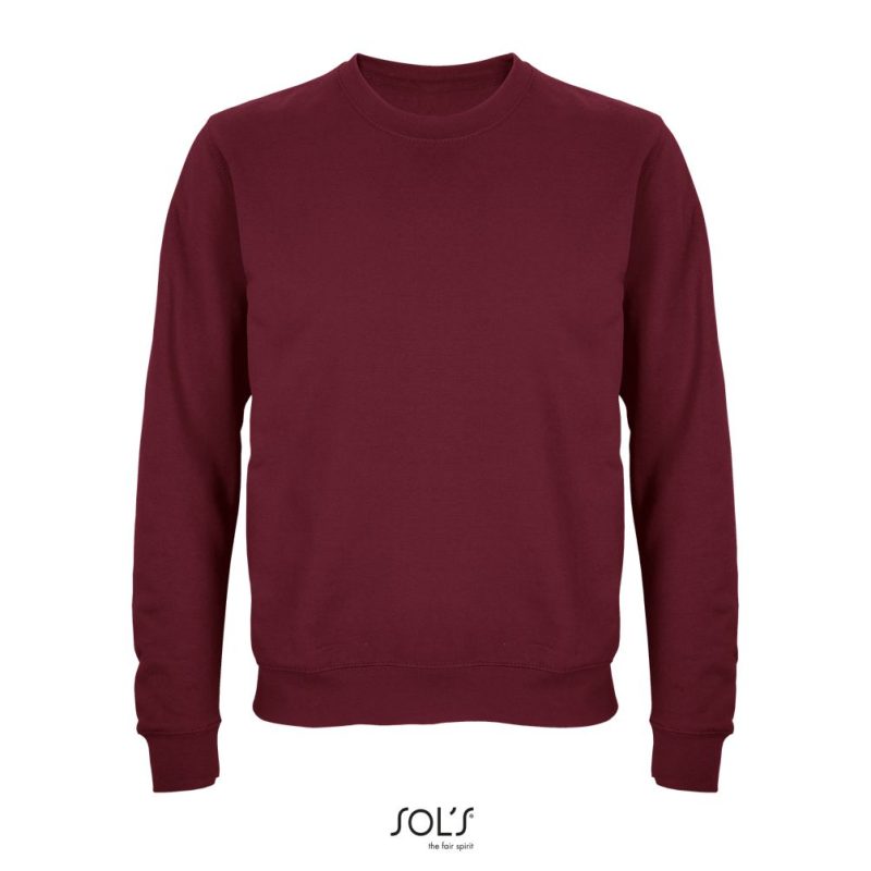 Sudadera Unisex Cuello Redondo Columbia Sols - Burdeos - Sols