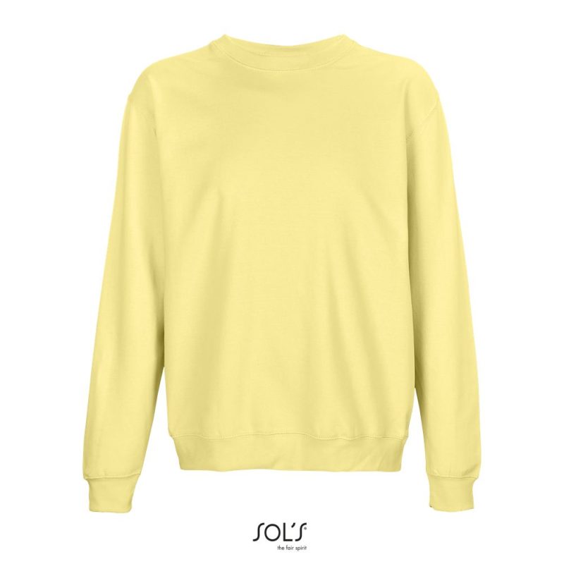 Sudadera Unisex Cuello Redondo Columbia Sols - Amarillo Claro - Sols