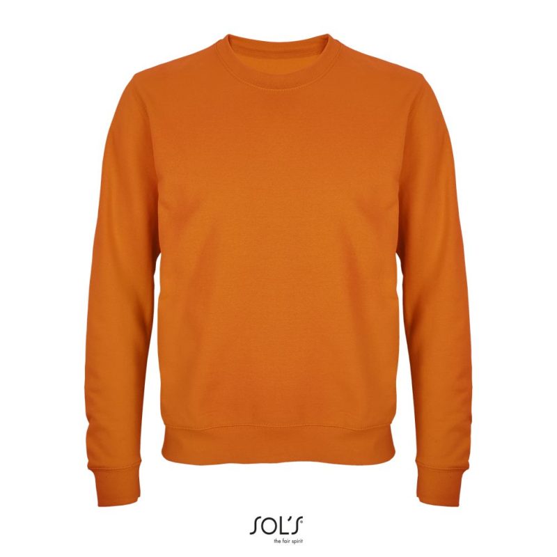 Sudadera Unisex Cuello Redondo Columbia Sols - Naranja - Sols