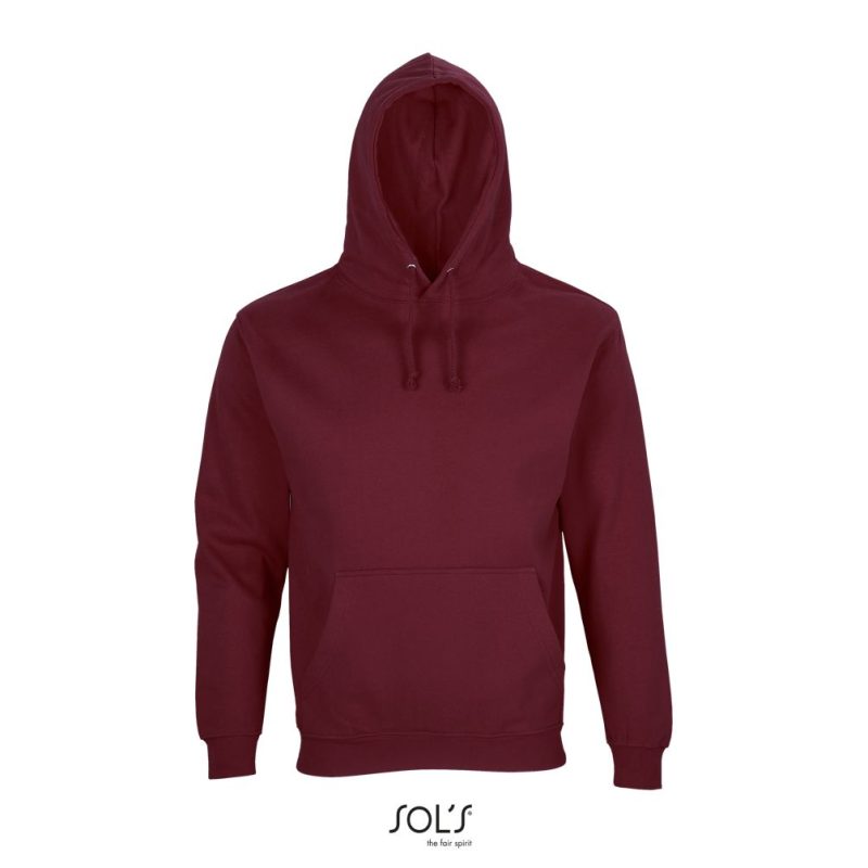 Sudadera Unisex Con Capucha Condor Sols - Burdeos - Sols