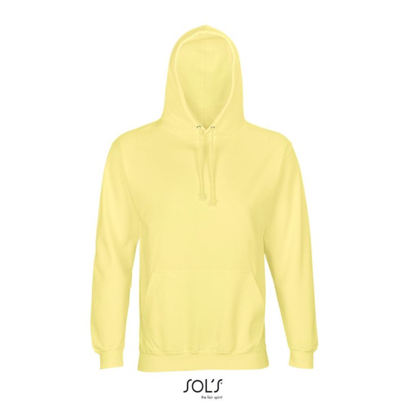 Sudadera Unisex Con Capucha Condor Sols - Amarillo Claro - Sols