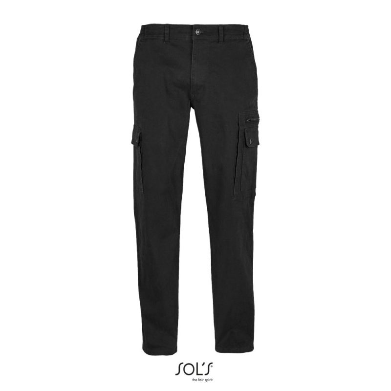Pantalones Elásticos De Hombre Docker Sols - Negro - Sols