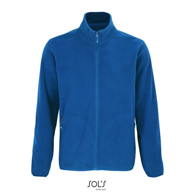 Chaqueta Con Cremallera De Microfibra Para Hombre Factor Men Sols - Azul Royal - Sols