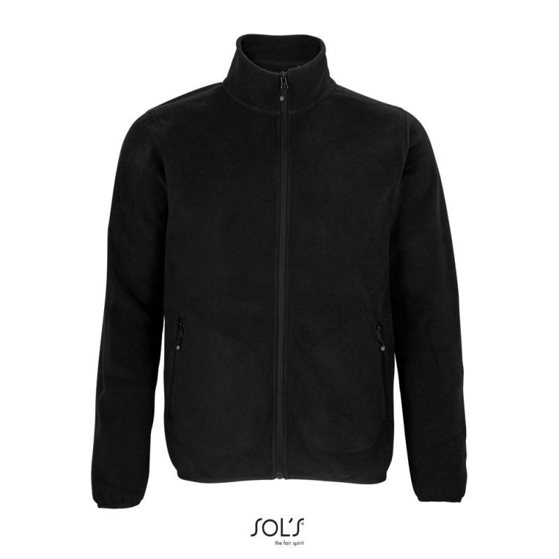 Chaqueta Con Cremallera De Microfibra Para Hombre Factor Men Sols - Negro - Sols