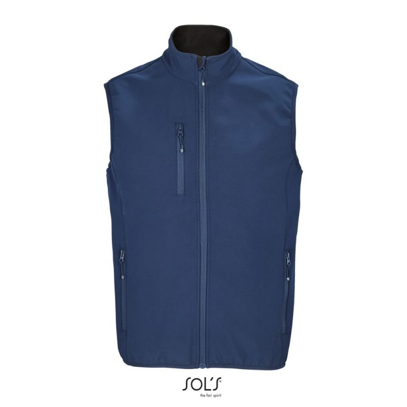 Chaleco De Hombre Softshell Falcon Bw Men Sols - Azul Profundo - Sols