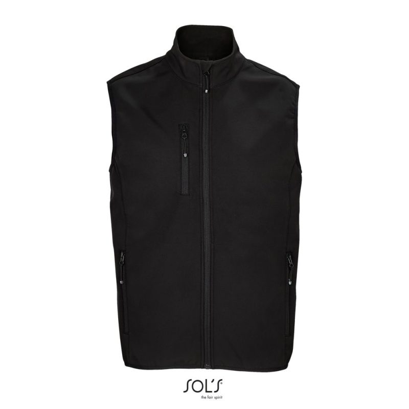 Chaleco De Hombre Softshell Falcon Bw Men Sols - Negro - Sols
