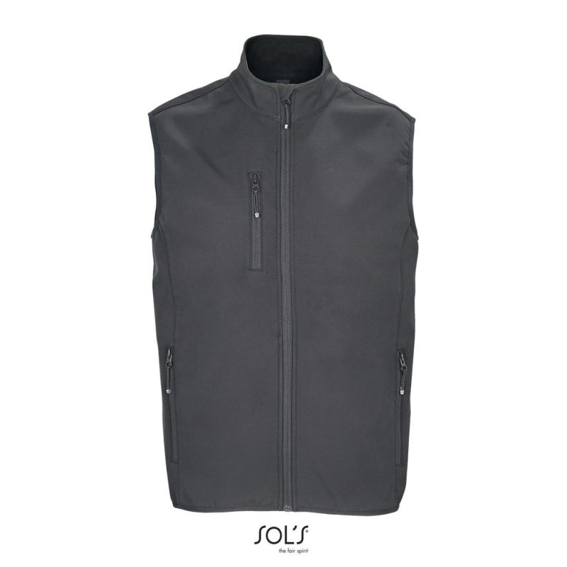 Chaleco De Hombre Softshell Falcon Bw Men Sols - Antracita - Sols