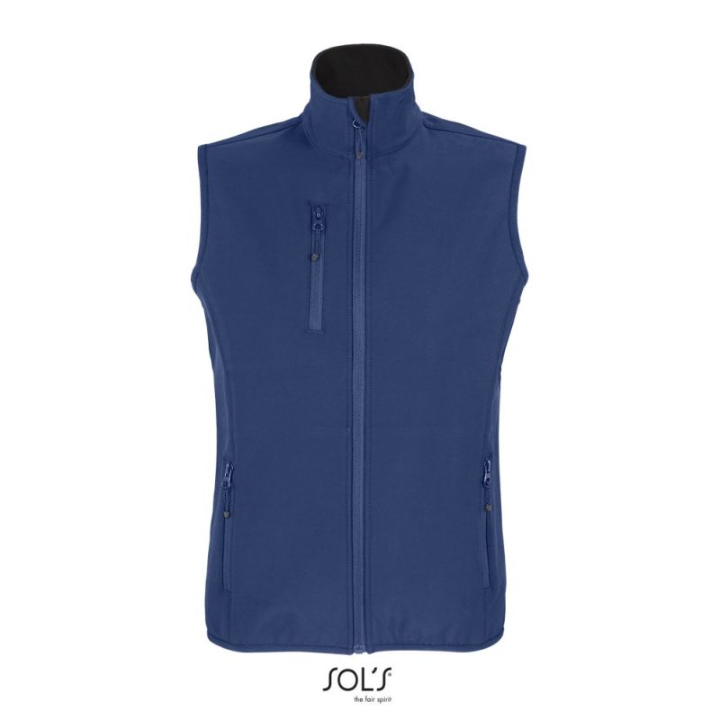 Chaleco Softshell Para Mujer Falcon Bw Women Sols - Azul Profundo - Sols