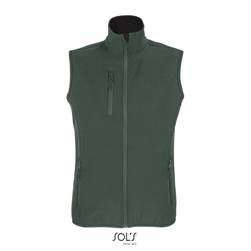 Chaleco Softshell Para Mujer Falcon Bw Women Sols - Verde Bosque - Sols