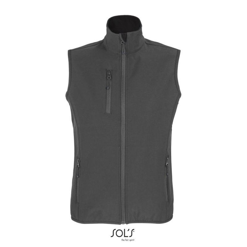 Chaleco Softshell Para Mujer Falcon Bw Women Sols - Antracita - Sols