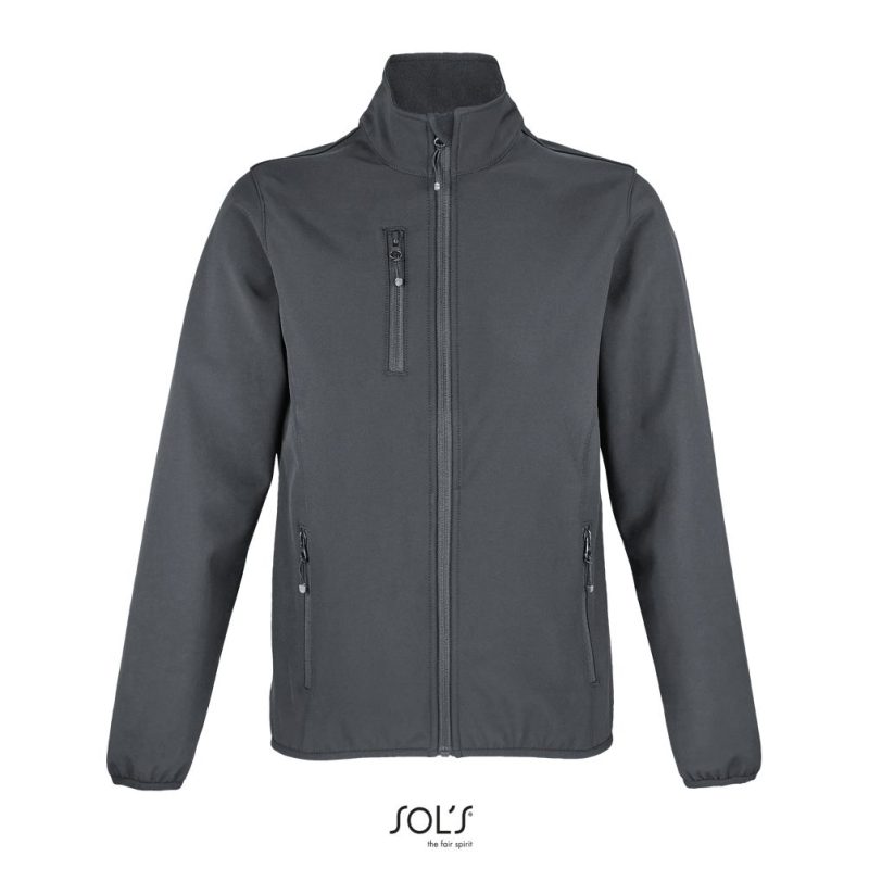 Chaqueta Softshell Con Cremallera Para Mujer Falcon Women Sols - Antracita - Sols