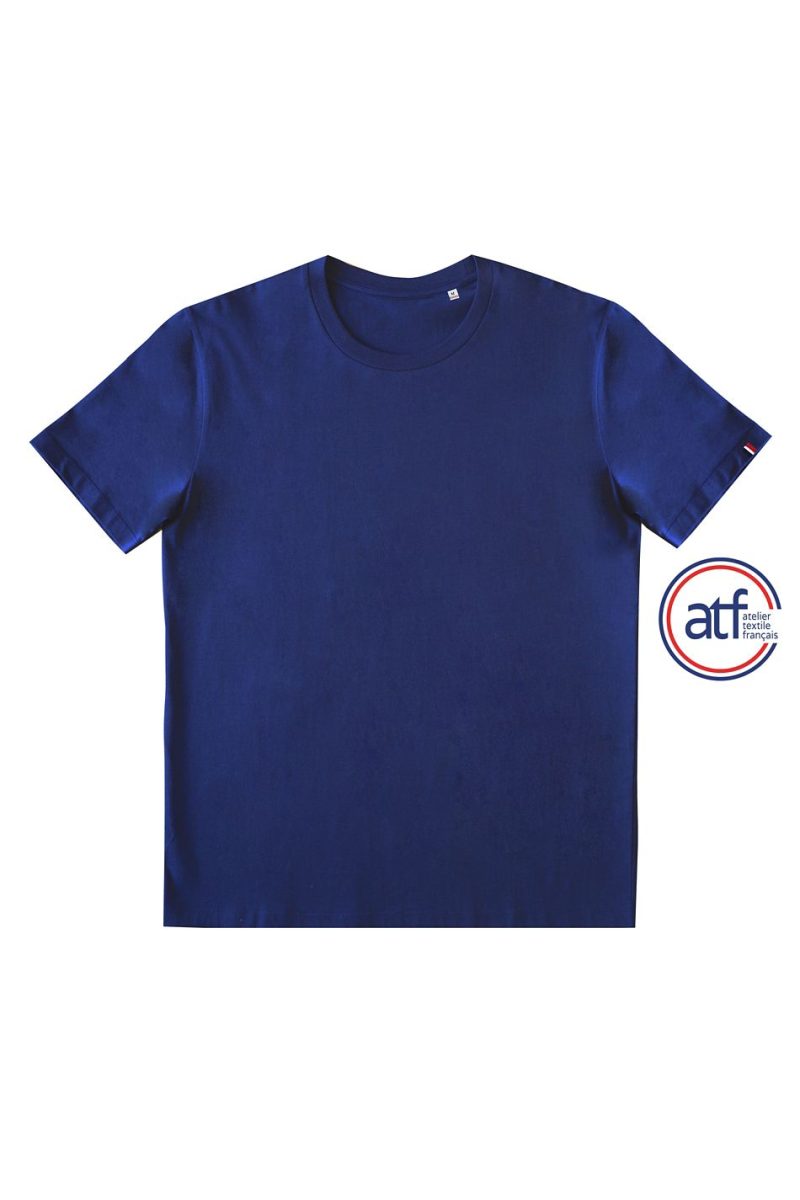Camiseta Unisex Cuello Redondo Made In France Atf Sacha Sols - Azul Royal - Sols