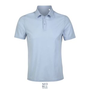 Polo Hombre De Punto Liso Mercerizado Neoblu Relax Oscar Men Sols - Azul Claro - Sols