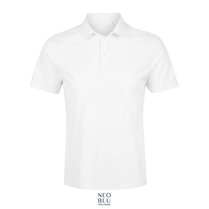 Polo Hombre De Punto Liso Mercerizado Neoblu Relax Oscar Men Sols - Blanco Óptico - Sols