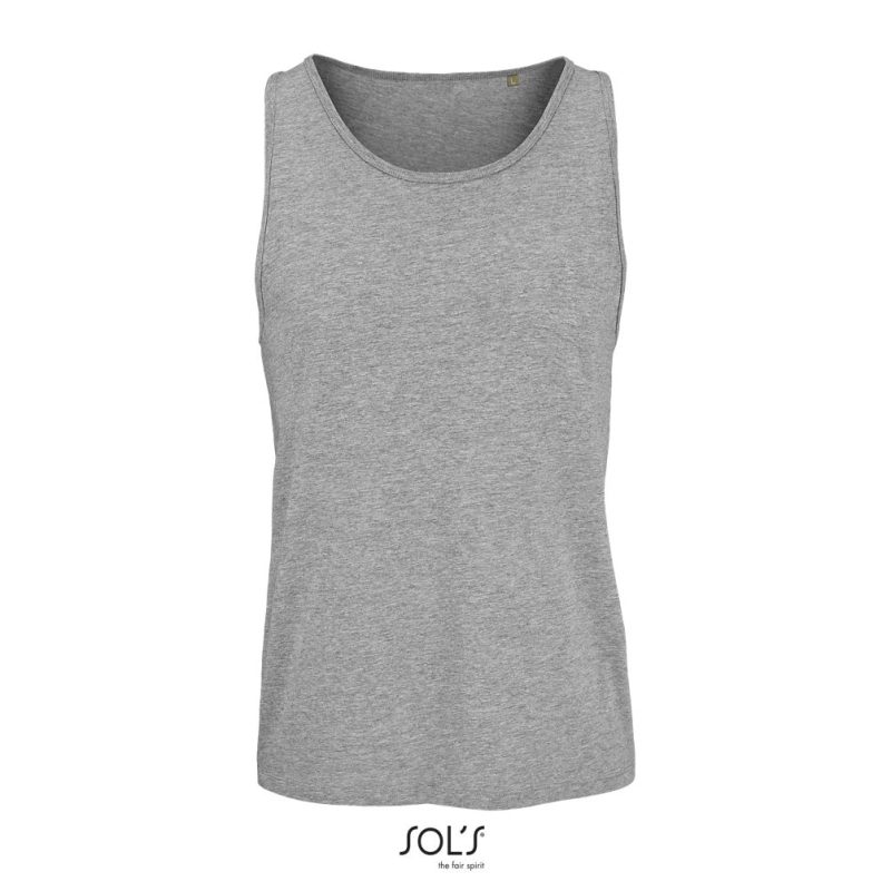 Camiseta De Tirantes Unisex Crusader Tt Sols - Gris Mezcla - Sols
