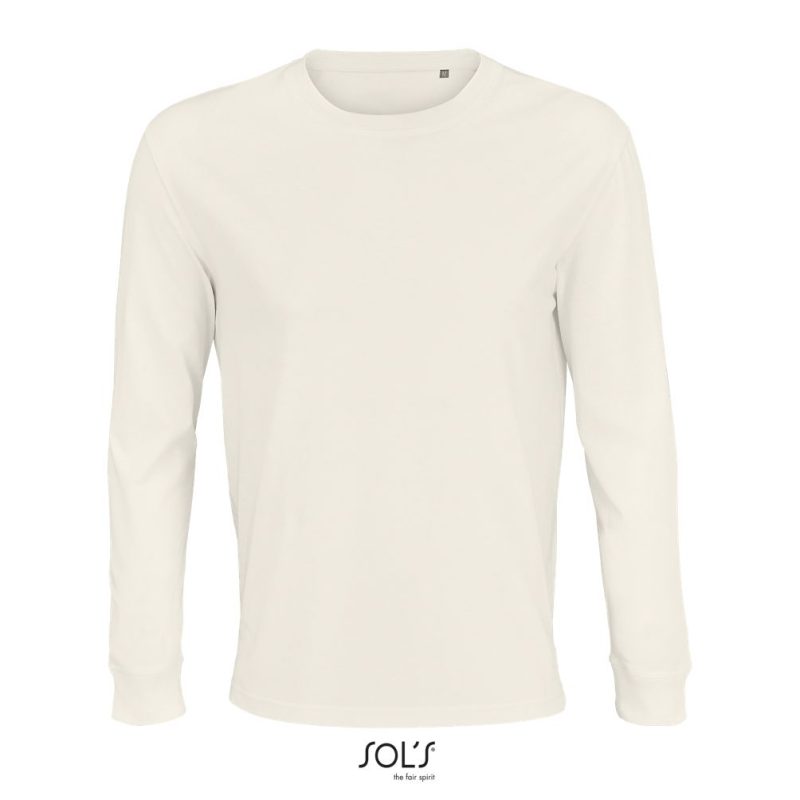 Camiseta Unisex Manga Larga Pioneer Lsl Sols - Blanco Crema - Sols