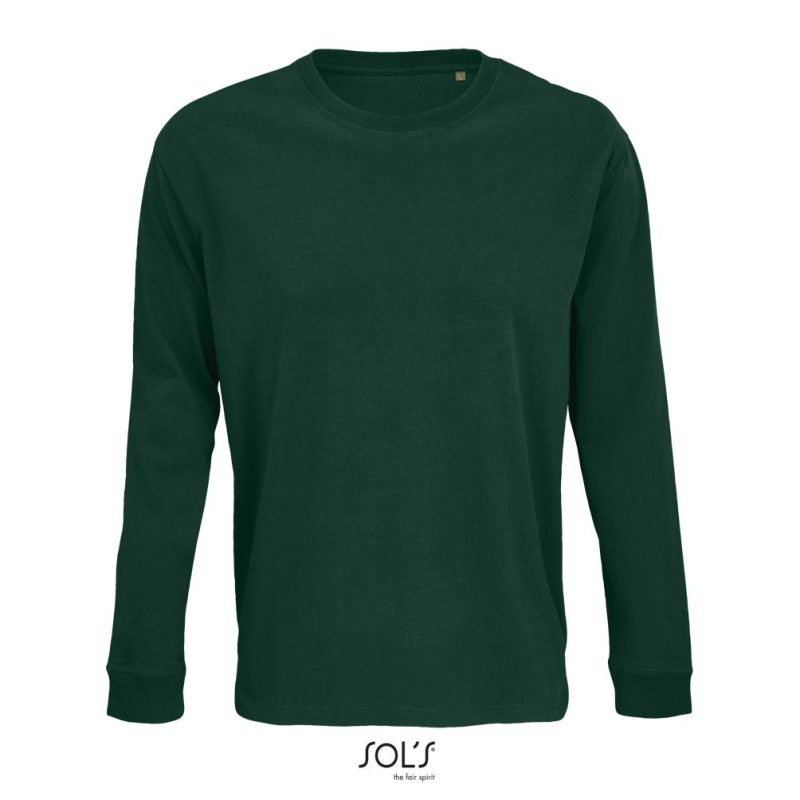 Camiseta Unisex Manga Larga Pioneer Lsl Sols - Verde Imperio - Sols