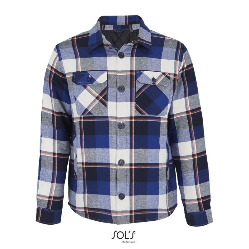 Sobrecamisa Unisex De Cuadros Noah Sols - Azul Royal - Sols