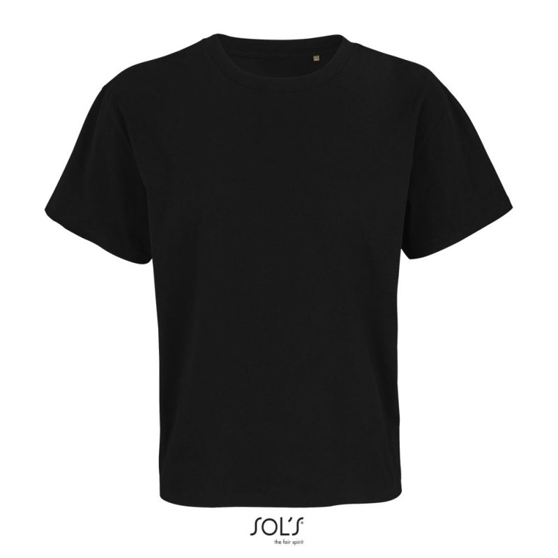 Camiseta Unisex Oversize Legacy Sols - Negro Profundo - Sols