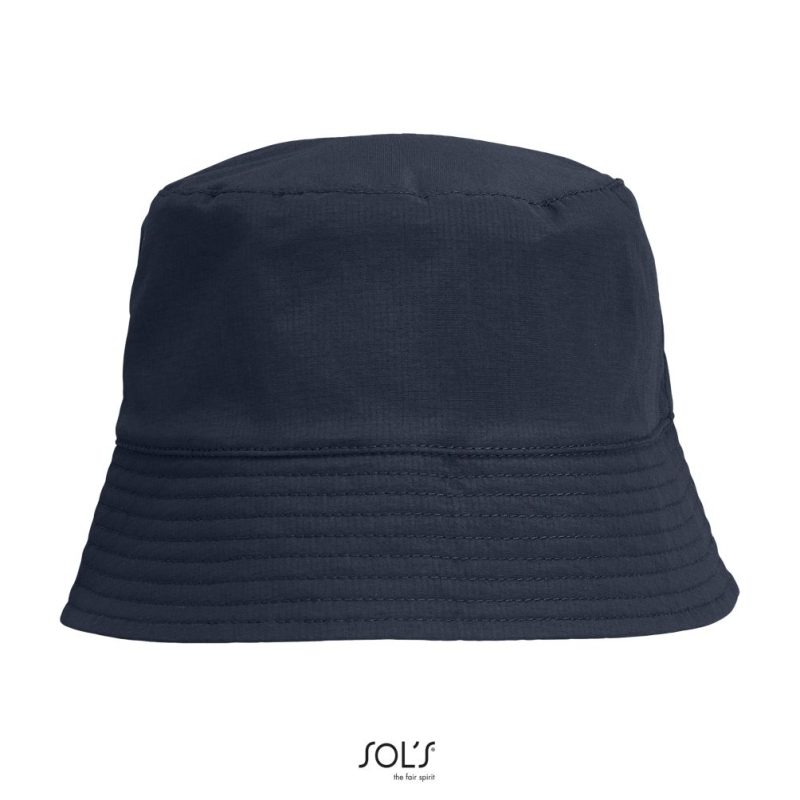 Sombrero De Pescador Unisex De Nylon Bucket Nylon Sols - Azul Marino / Rojo Vivo - Sols