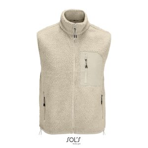 Chaleco Unisex Sherpa Fury Bw Sols - Beige Natural / Beige - Sols