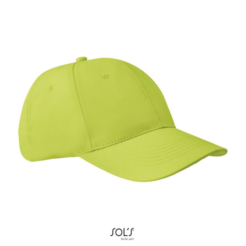 Gorra De 6 Paneles Apollo Sols - Verde Amarillo - Sols