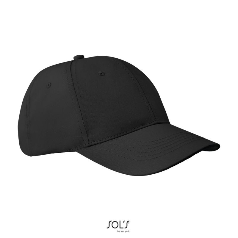 Gorra De 6 Paneles Apollo Sols - Negro - Sols