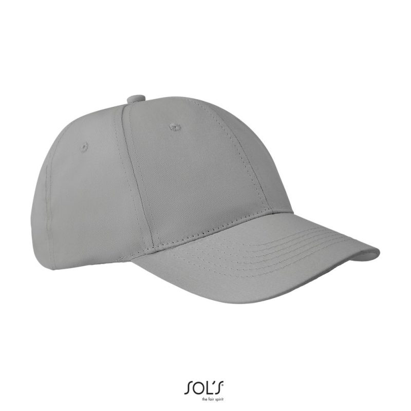 Gorra De 6 Paneles Apollo Sols - Gris Puro - Sols