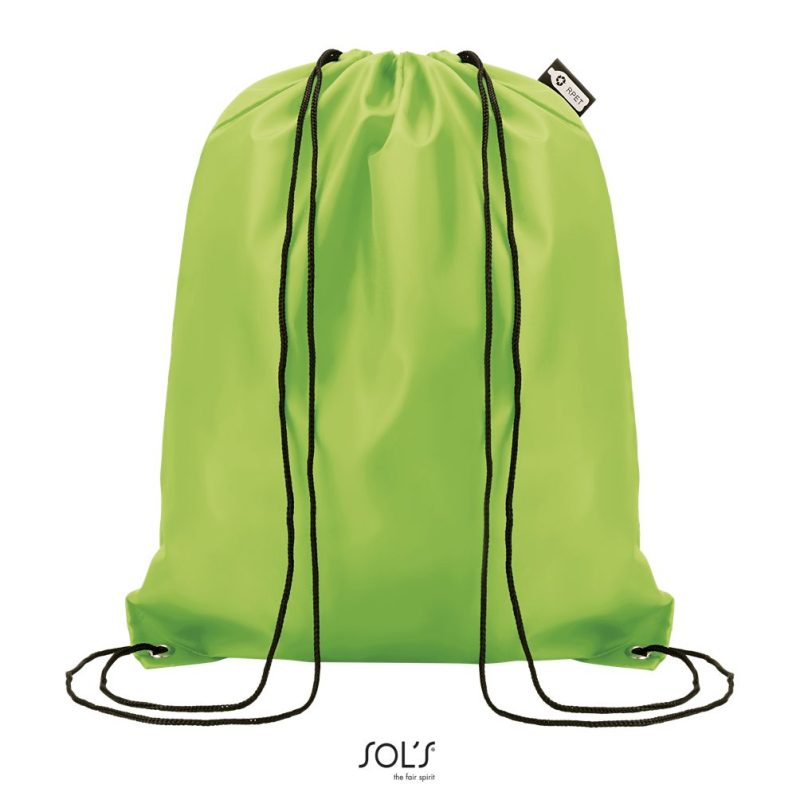 Mochila Con Cordones Conscious Sols - Verde Amarillo - Sols