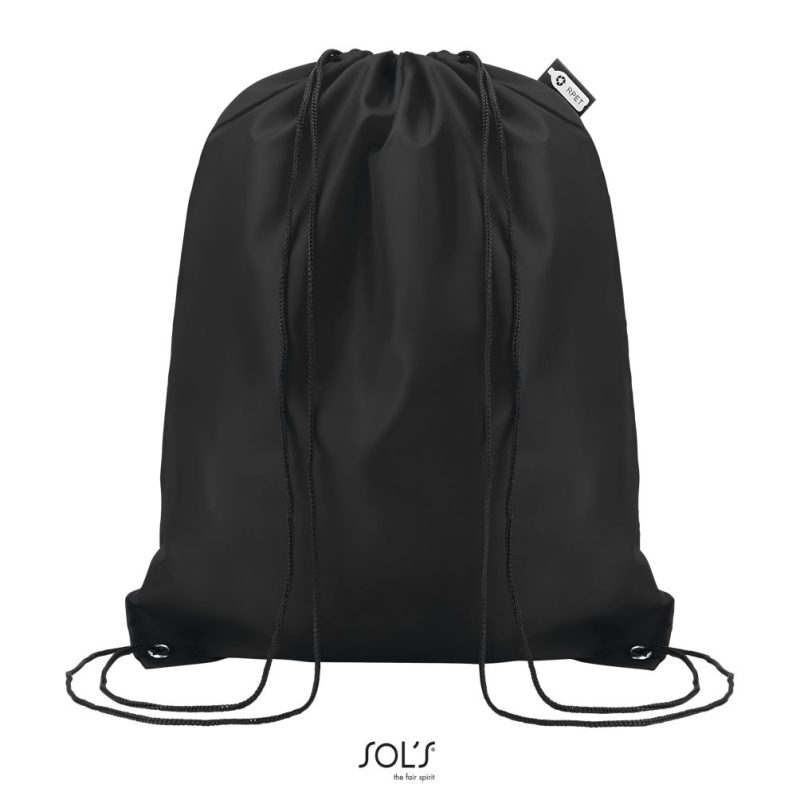 Mochila Con Cordones Conscious Sols - Negro - Sols