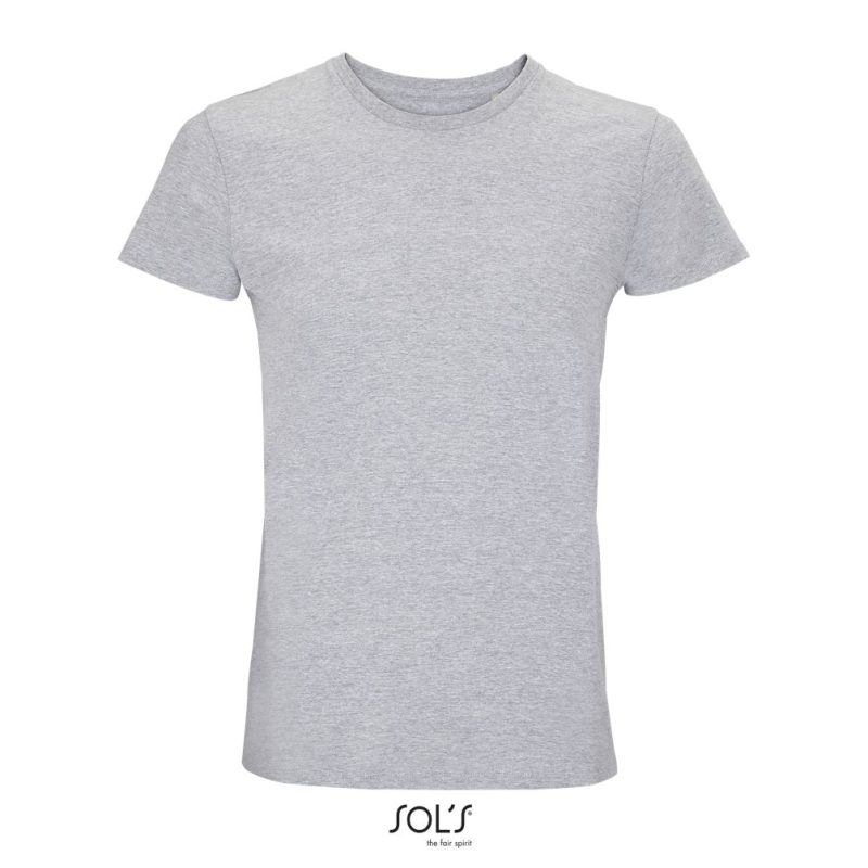 Camiseta Unisex Cuello Redondo Re Crusader Sols - Gris Mezcla - Sols
