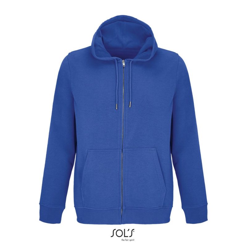 Sudadera Unisex Con Cremallera Y Capucha Calipso Sols - Azul Royal - Sols