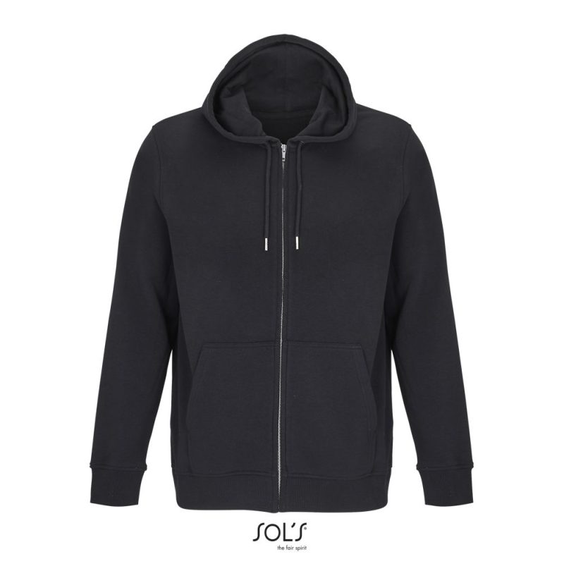 Sudadera Unisex Con Cremallera Y Capucha Calipso Sols - Negro - Sols